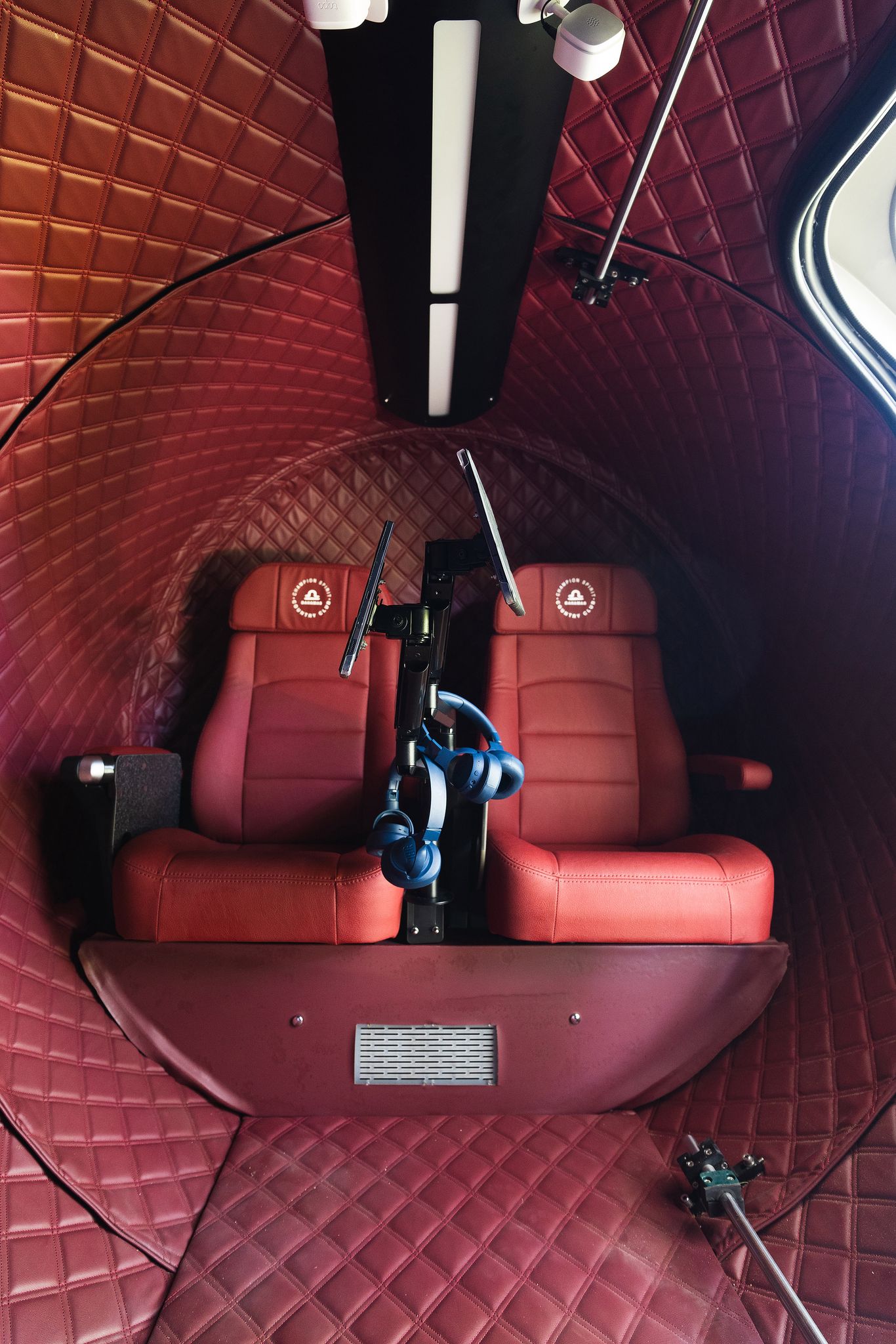 Inside the hyperbaric oxygen chamber — luxury private HBOT session Nassau Bahamas