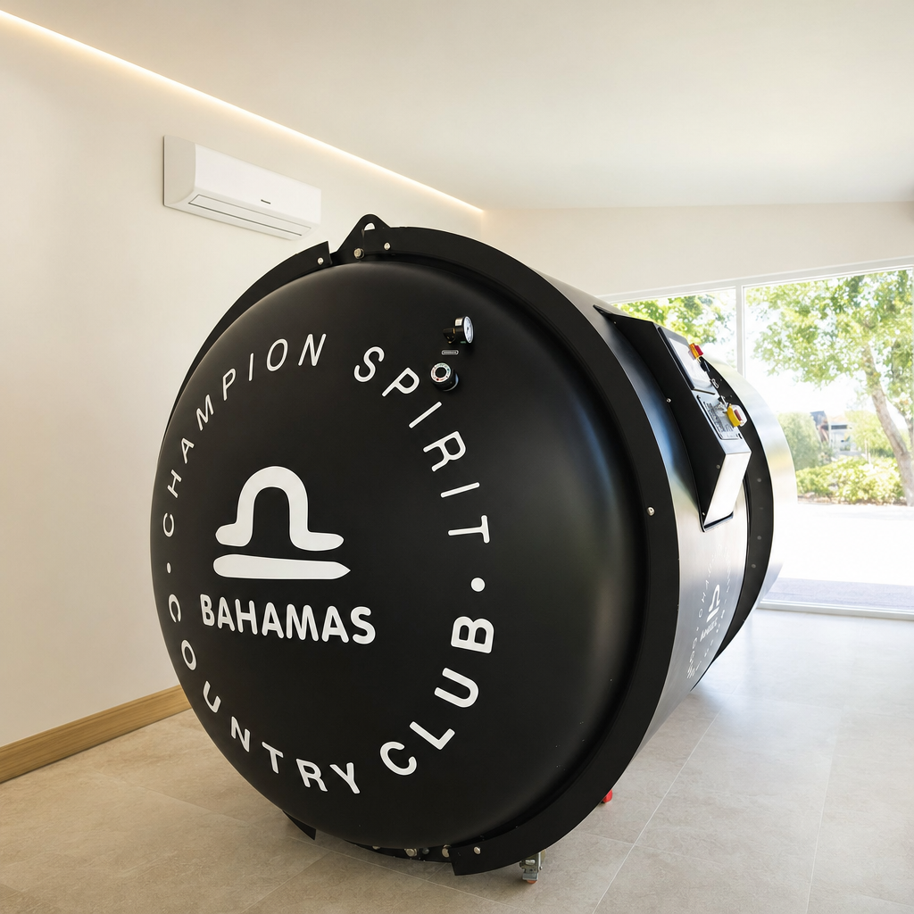 Hyperbaric oxygen chamber at Champion Spirit Country Club Nassau Bahamas